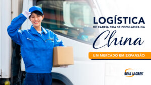 Colaboradora representando a logística de cadeia fria se populariza na China: um mercado em expansão