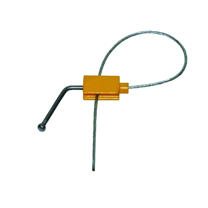 Lacre de ferro manivela amarelo